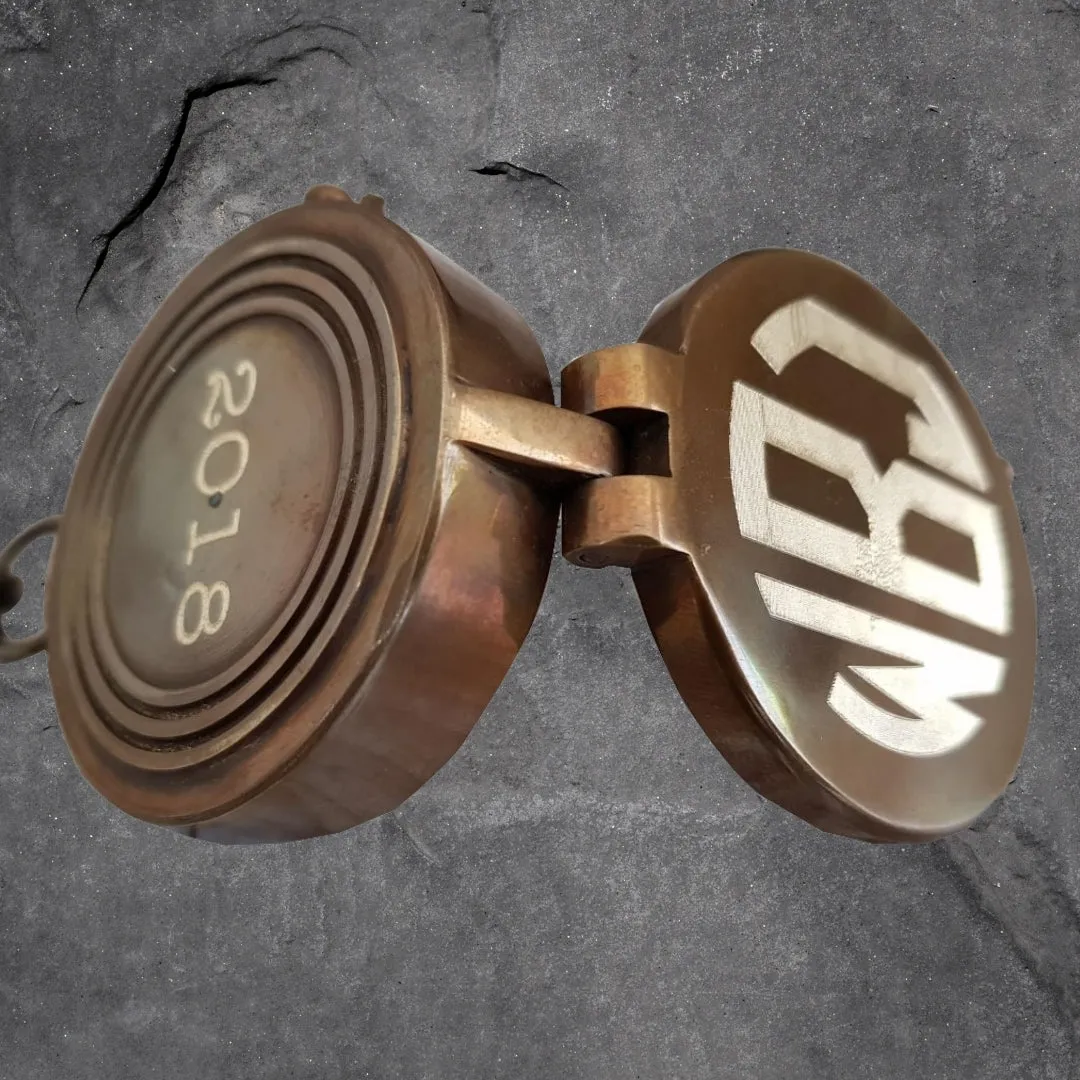 Personalized Handmade Working Brass Compass Gift for Men