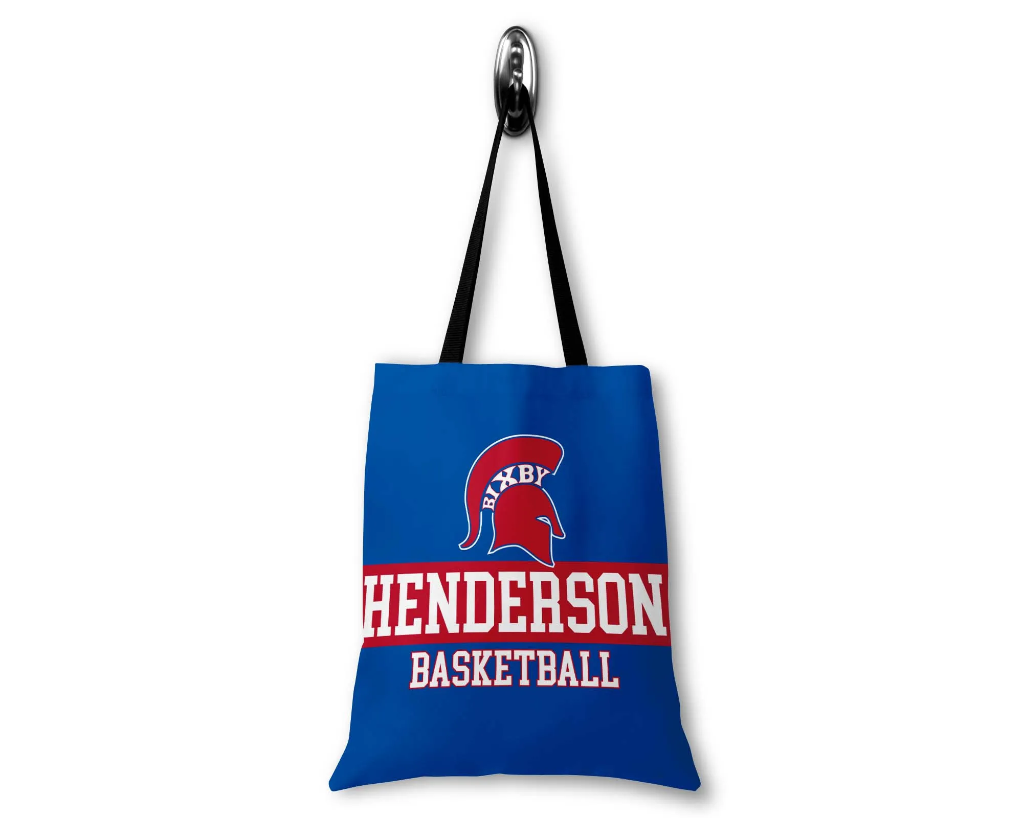 PERSONALIZED RETRO BIXBY SPARTAN 14x16 CANVAS TOTE BAG