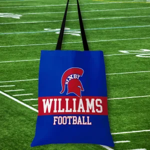PERSONALIZED RETRO SPORTS BIXBY SPARTAN 14x16 CANVAS TOTE BAG