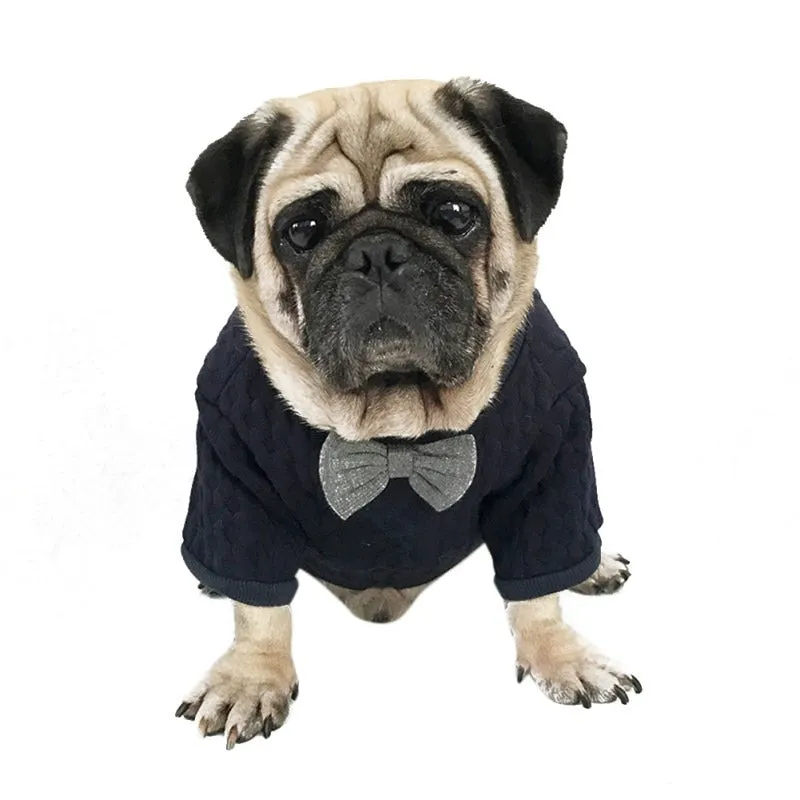 Pet Bow Tie Sweater