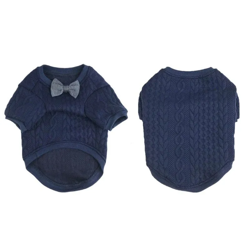 Pet Bow Tie Sweater