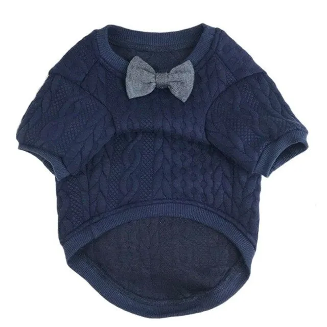Pet Bow Tie Sweater