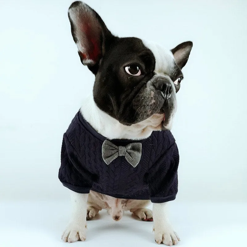 Pet Bow Tie Sweater