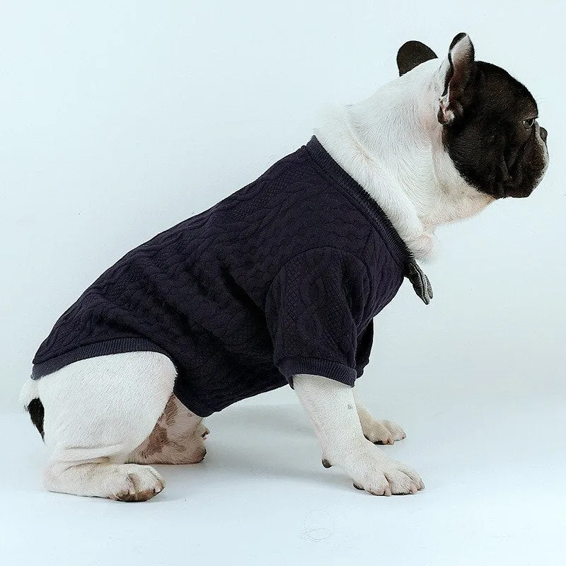 Pet Bow Tie Sweater