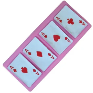Playing Cards Silicone Mold -food mold / uv resin molds C135 (4 cavity)