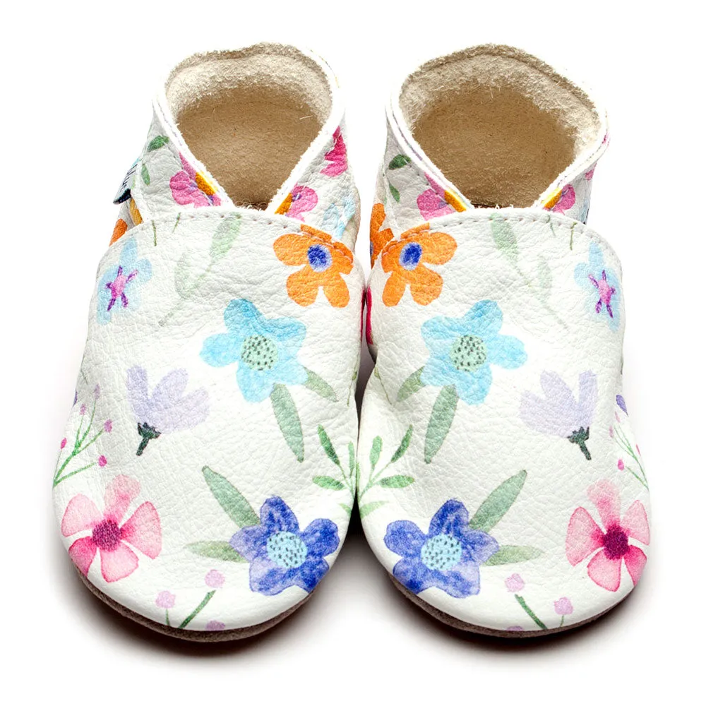 Posy Leather Shoes | Inch Blue