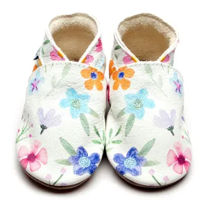 Posy Leather Shoes | Inch Blue