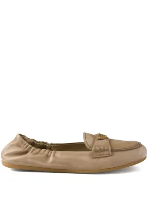 Prada leather loafers