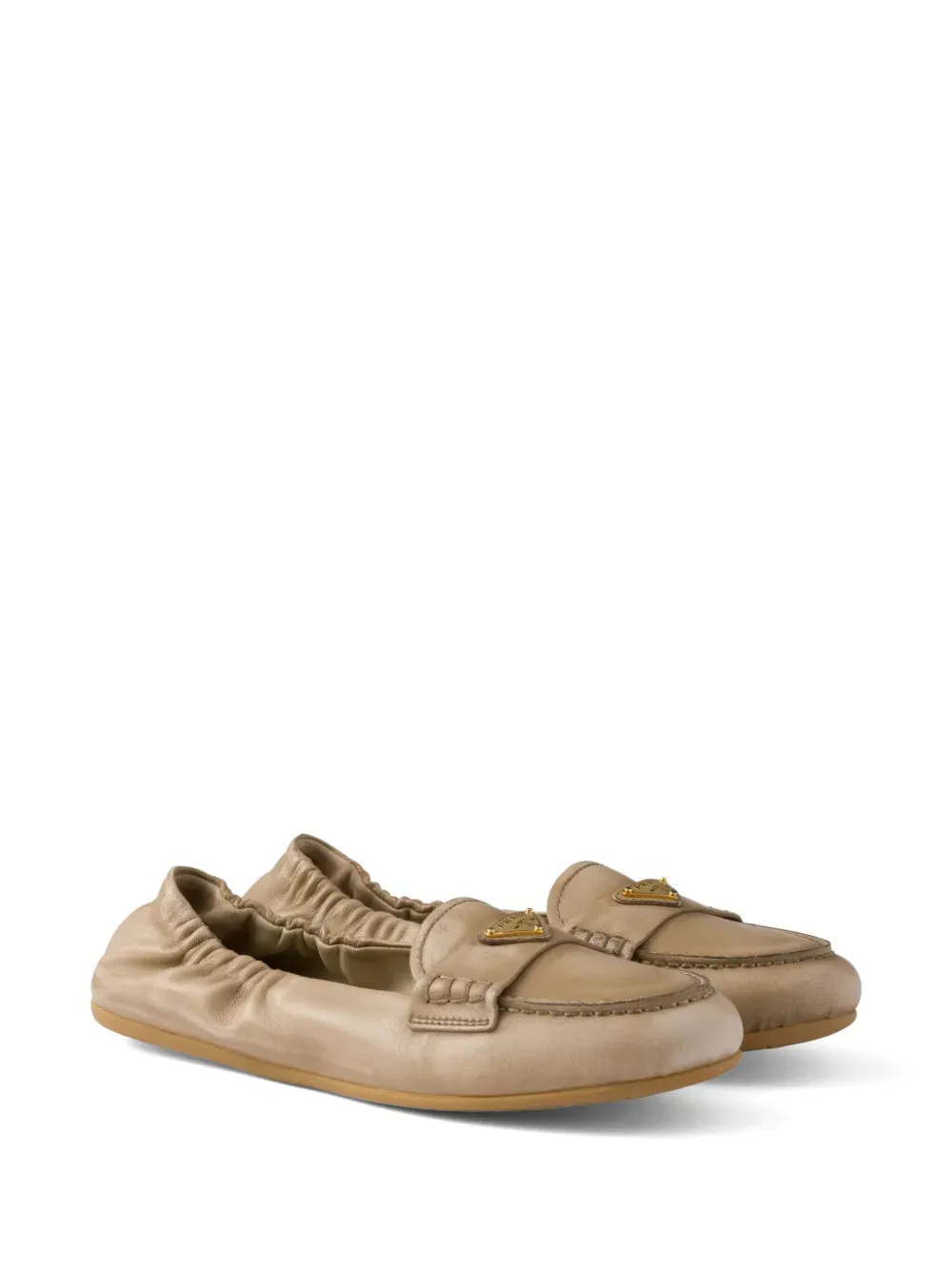 Prada leather loafers