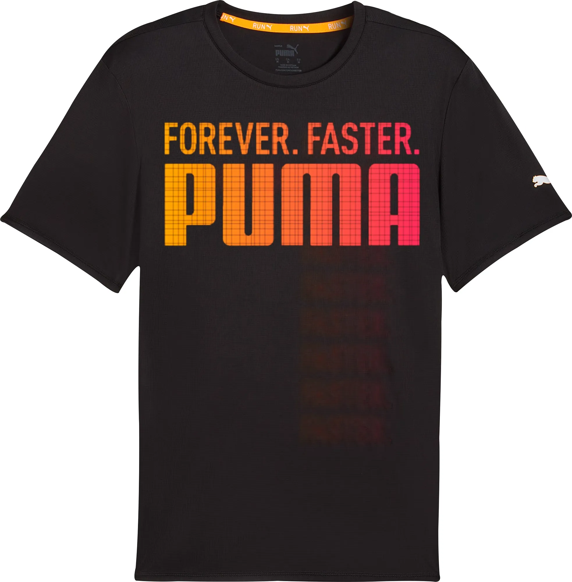 Puma Favourite Forever Faster Short Sleeve Mens Running Top - Black