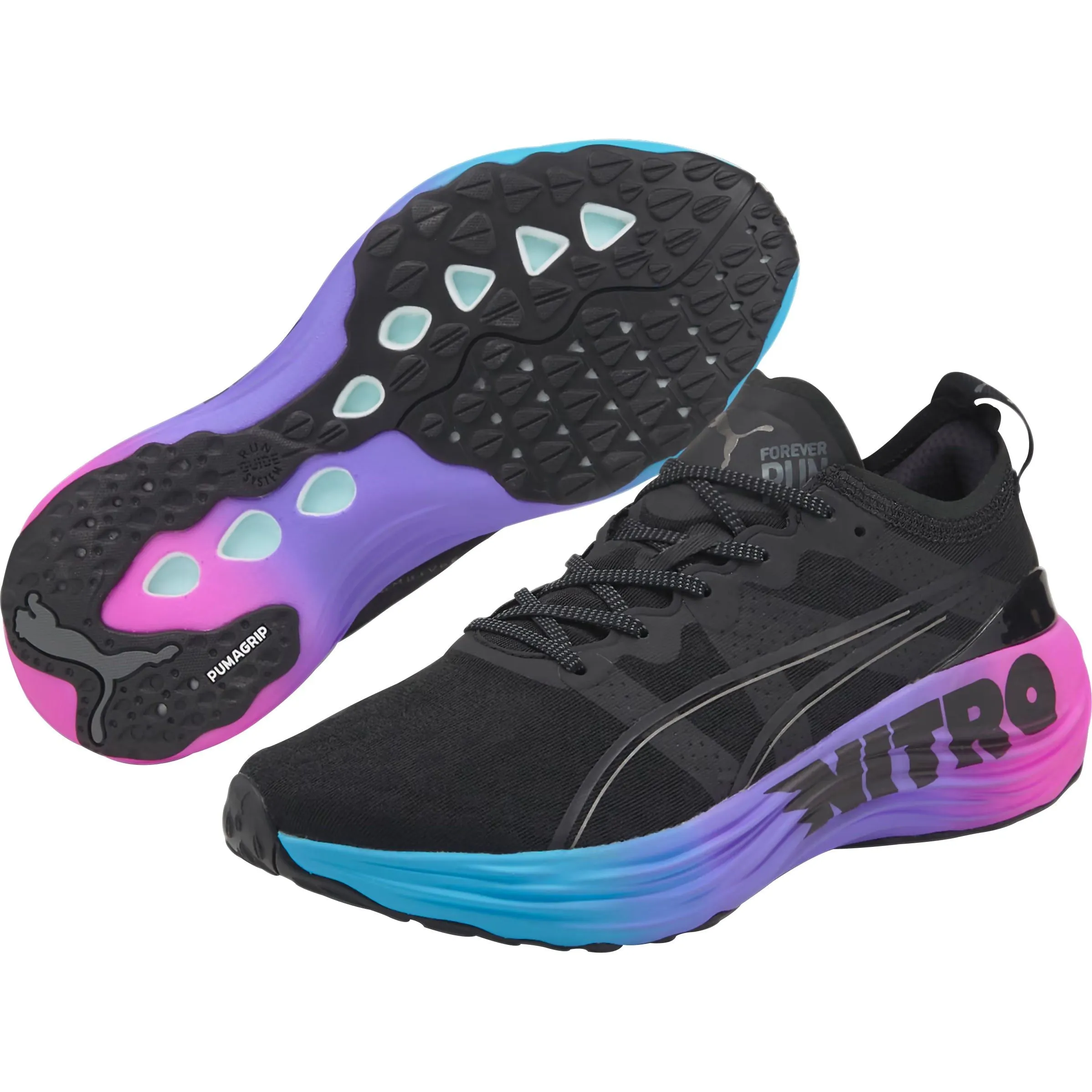 Puma ForeverRun Nitro Mens Running Shoes - Black