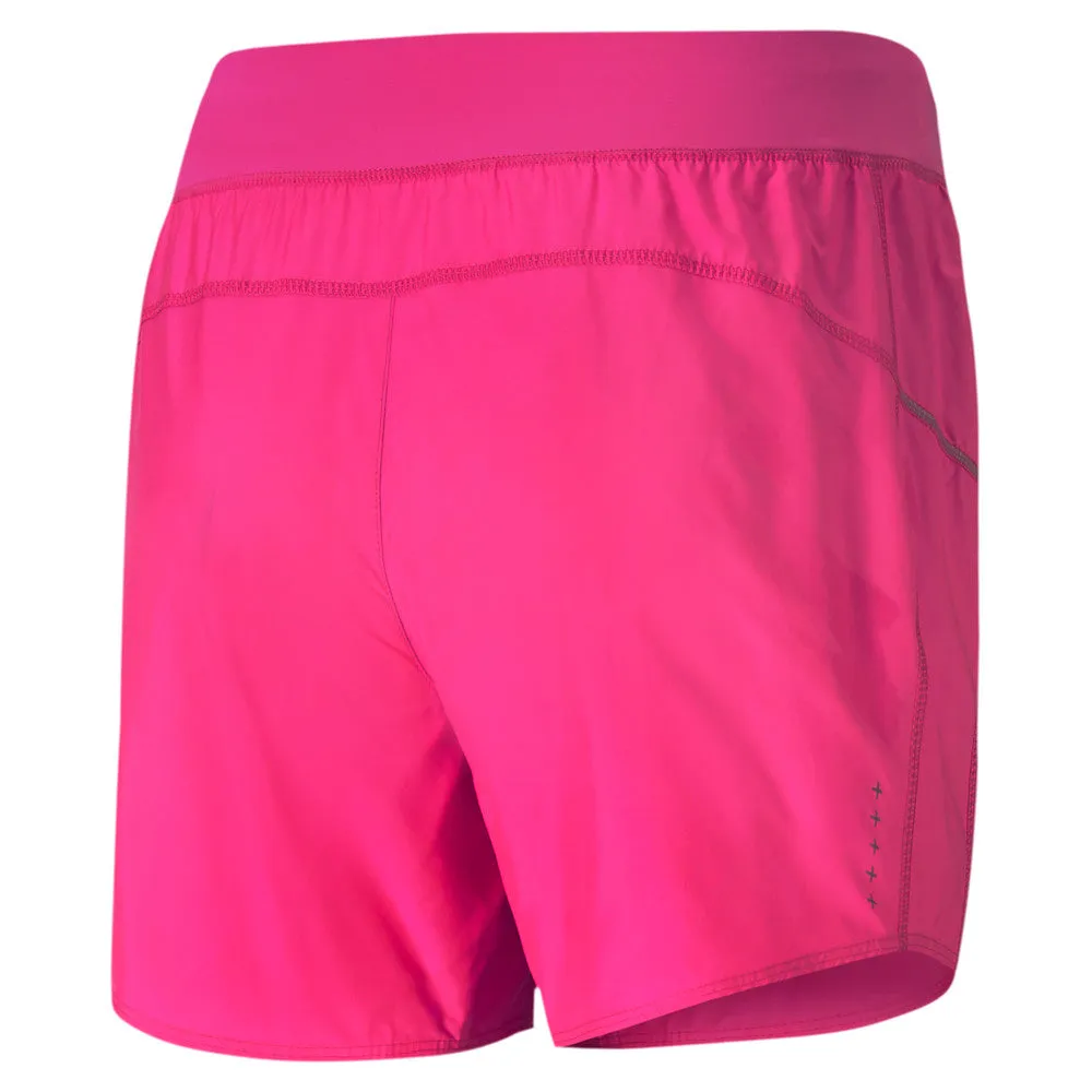 Puma Womens IGNITE 5" Running Shorts - Pink & Black