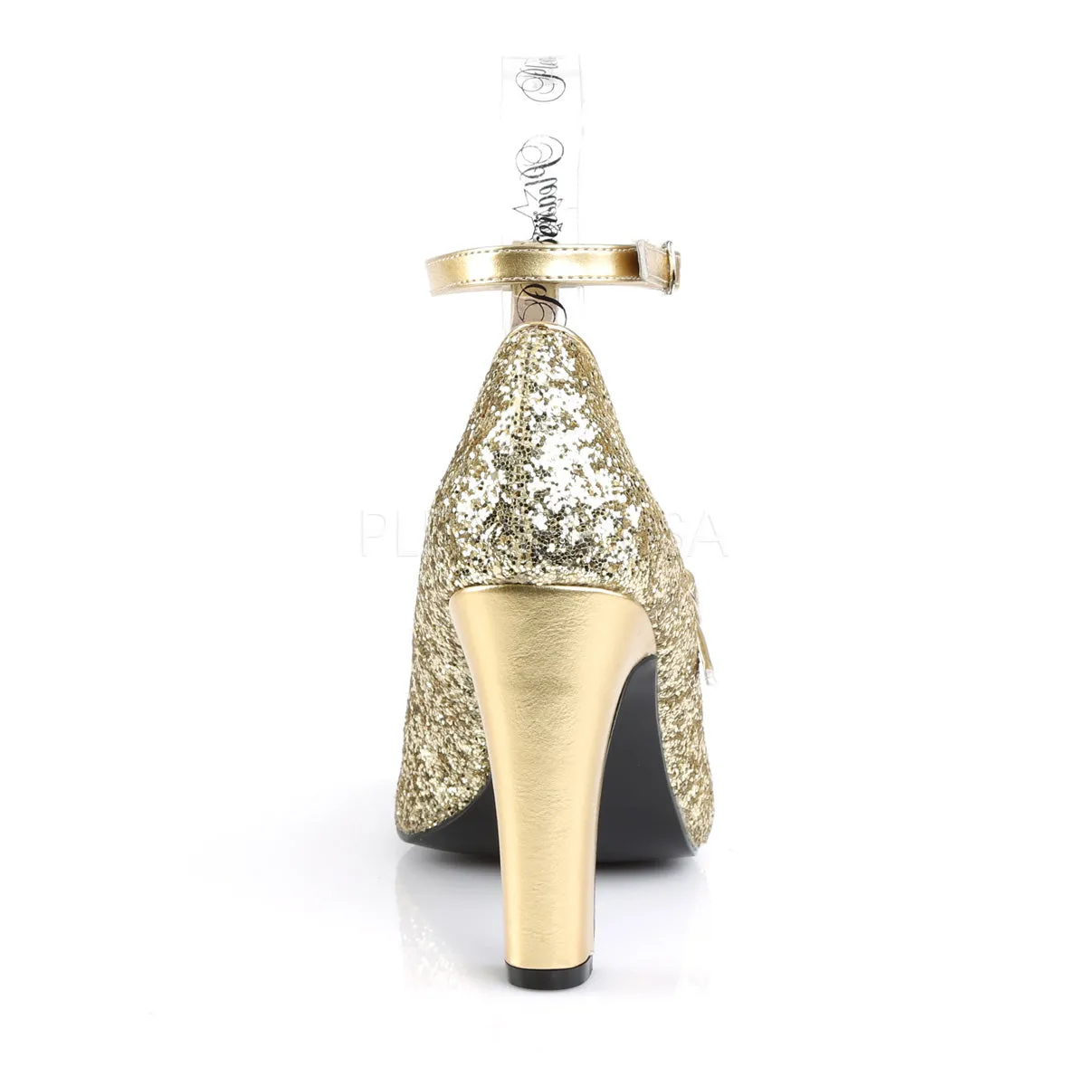 QUEEN-01  Gold Glitter-Metallic Pu