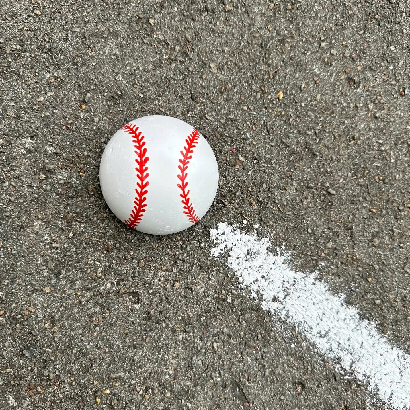 Quinn's Baseball- Handmade Sidewalk Chalk