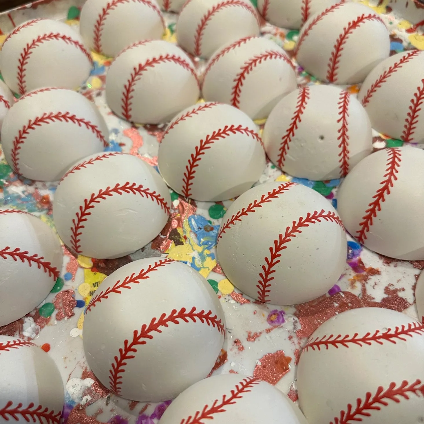 Quinn's Baseball- Handmade Sidewalk Chalk