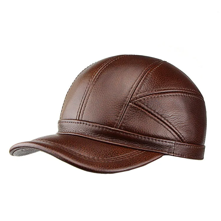 "A&W" Outdoor cowhide baseball cap