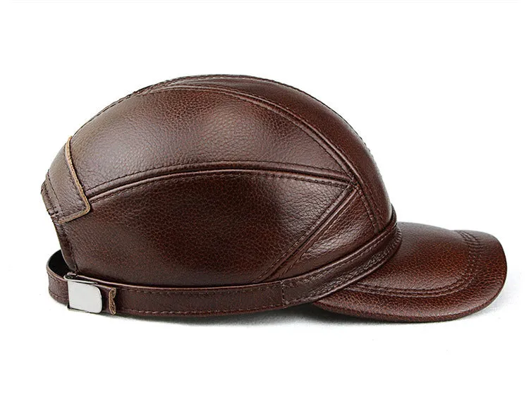 "A&W" Outdoor cowhide baseball cap