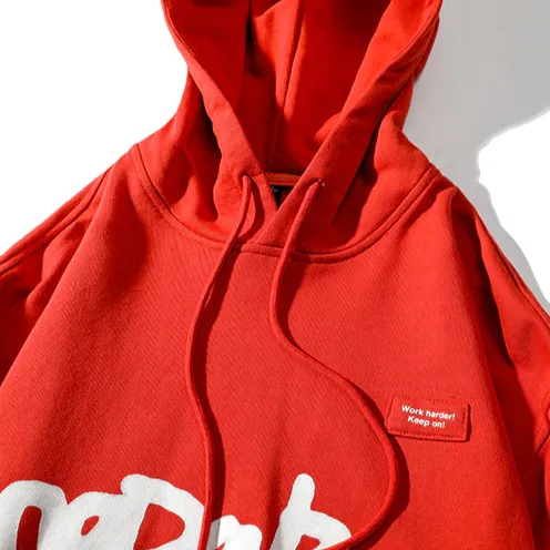 "KEEP-ON" Sweatshirt Blanc Hoodie à capuche - URB1™