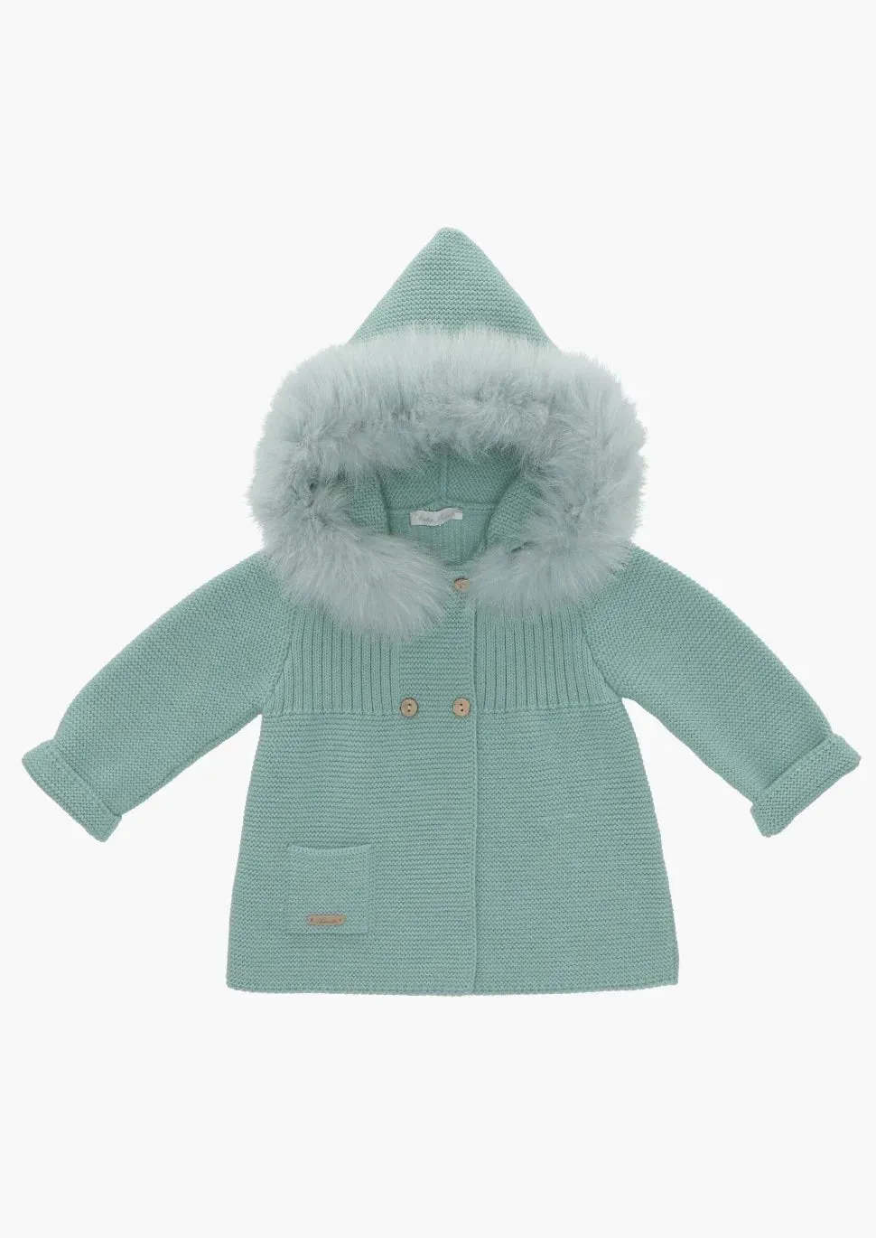 "Serenity" Pink Faux Fur Hooded Coat