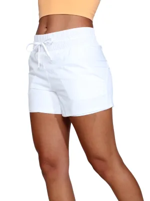 Race Is Won 2 In 1 Shorts - White
