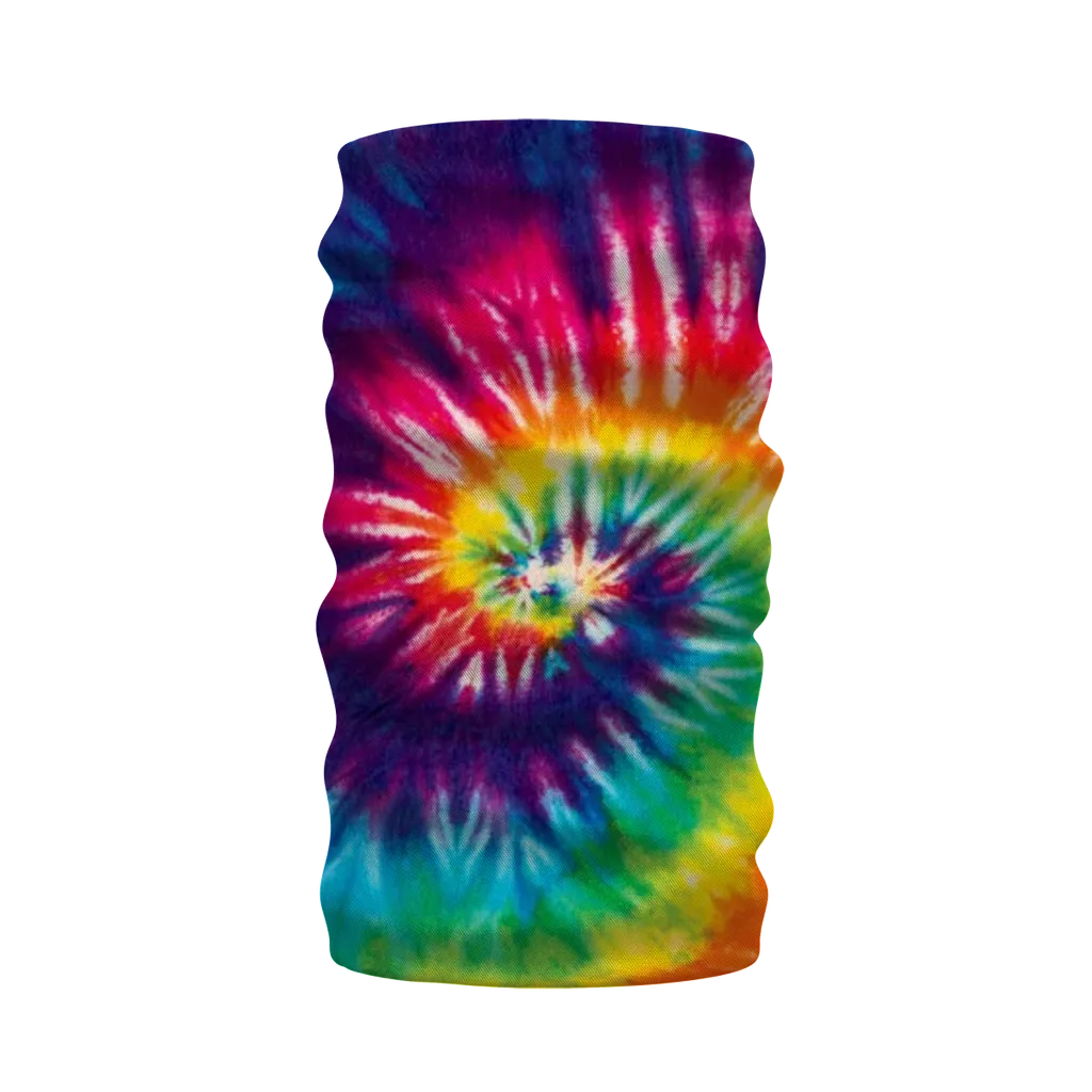 Rainbow Swirl Tie Dyed Neck Warmer Morf Scarf