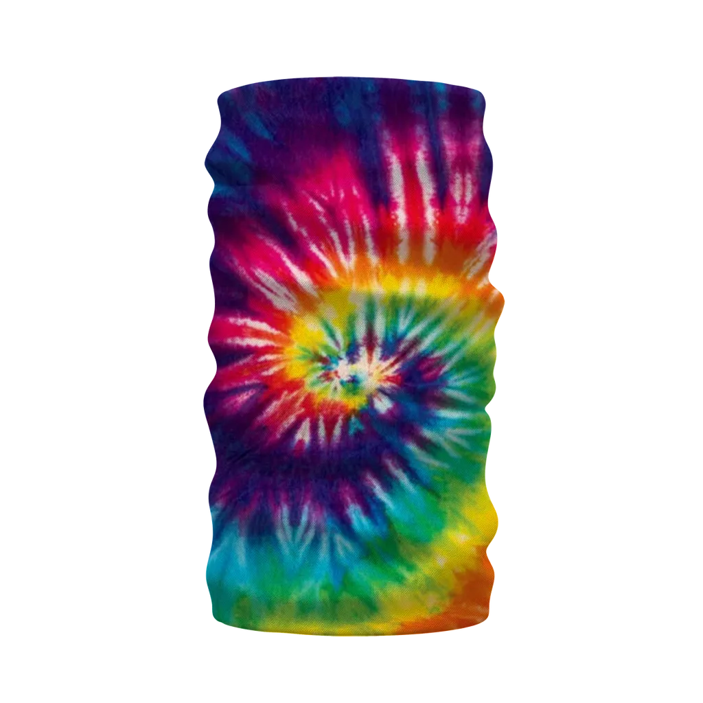 Rainbow Swirl Tie Dyed Neck Warmer Morf Scarf