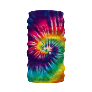 Rainbow Swirl Tie Dyed Neck Warmer Morf Scarf