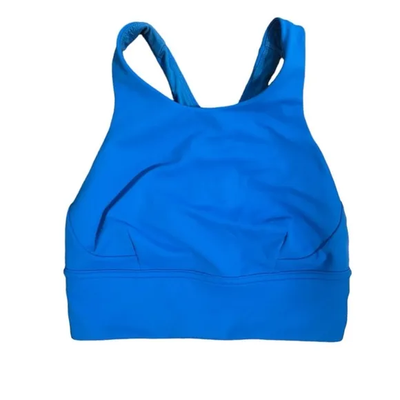 Rare Lululemon Wunder Train Longline Bra *Medium Support, C/D Cup Size 4 Blue