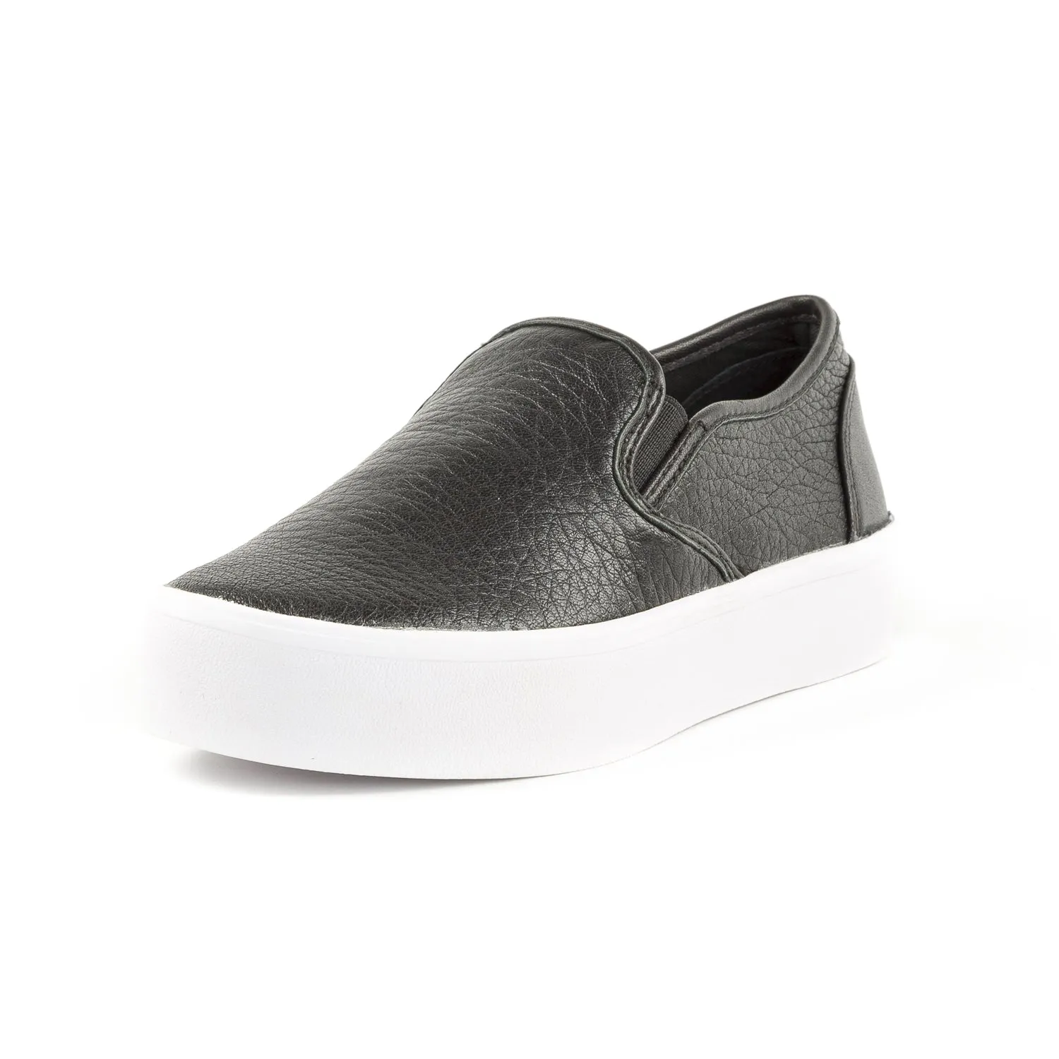 REBECCA MINKOFF Women's Sloane Black Leather Slip-On Sneakers $195 NIB