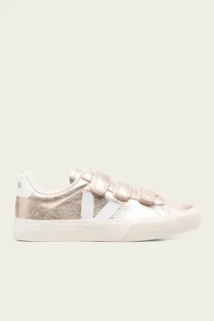 Recife Chromefree Leather Sneaker in Platine White