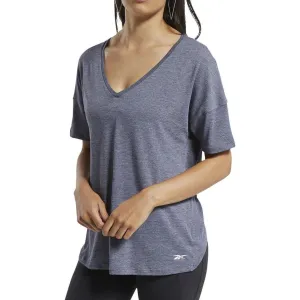 Reebok ActivChill   Cotton Short Sleeve Womens Training Top - Navy