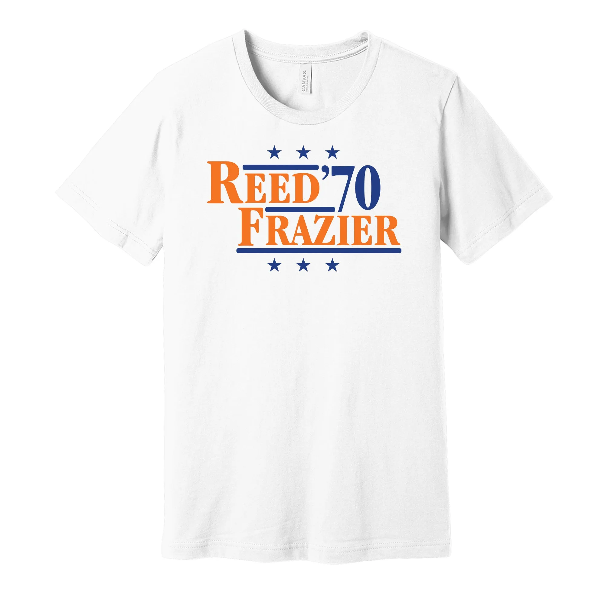 Reed & Frazier '70 - New York Basketball Legends Political Campaign Parody T-Shirt - Hyper Than Hype Shirts