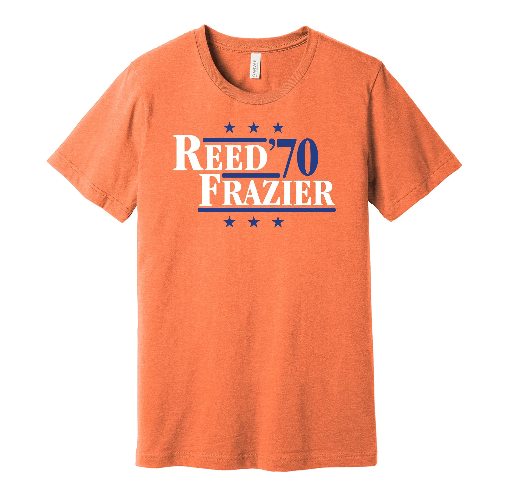 Reed & Frazier '70 - New York Basketball Legends Political Campaign Parody T-Shirt - Hyper Than Hype Shirts