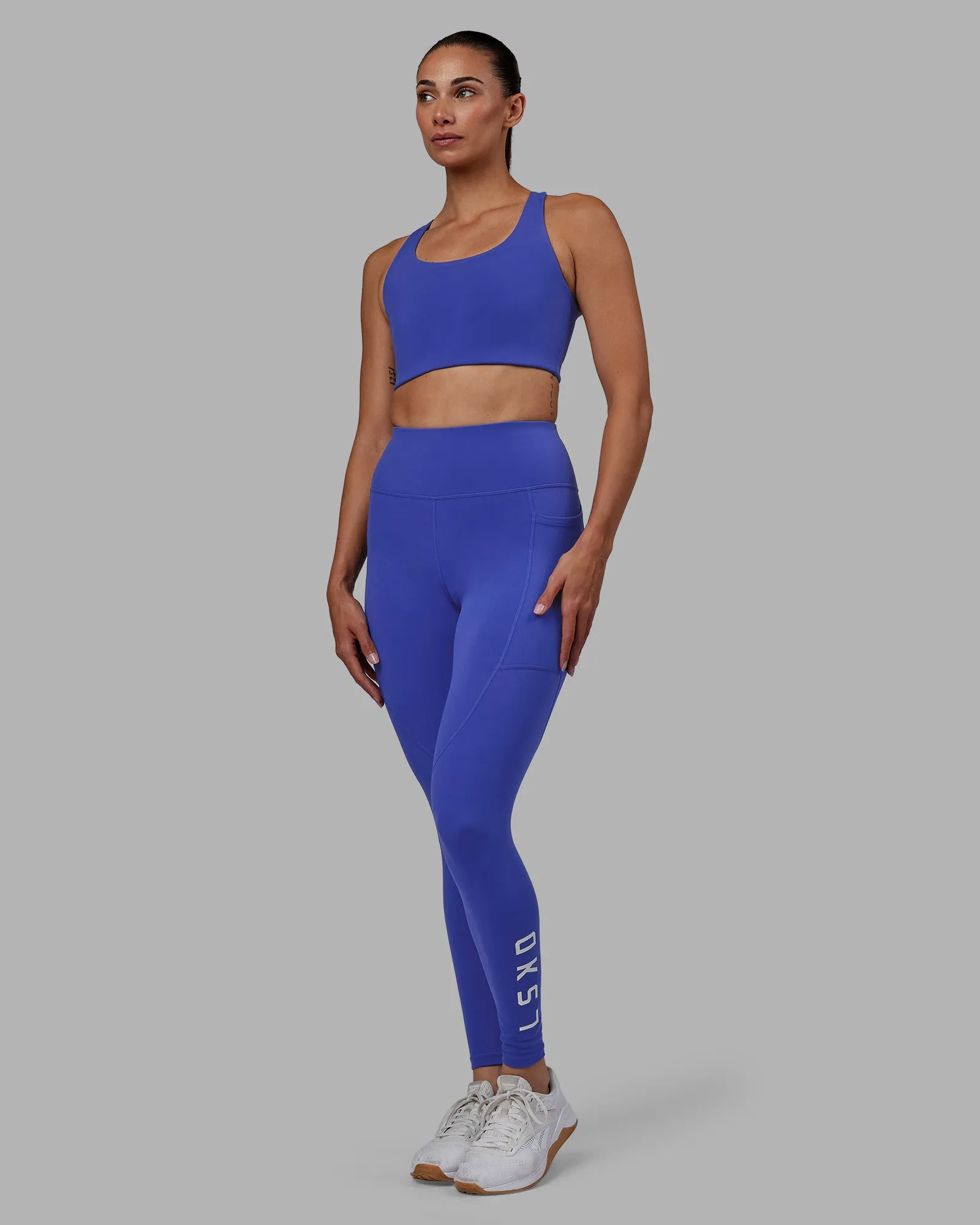 Rep Full Length Tight - Power Cobalt-White