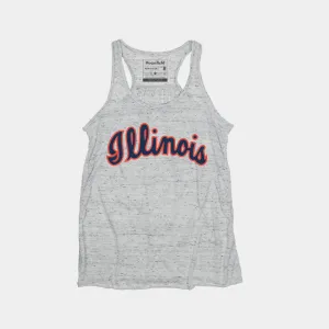 Retro 1970s Illinois Basketball Script Women's Tank