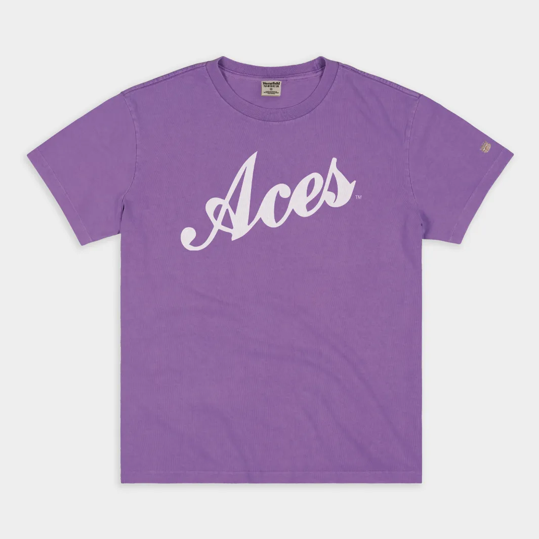 Retro Aces Basketball Jersey Script Tee