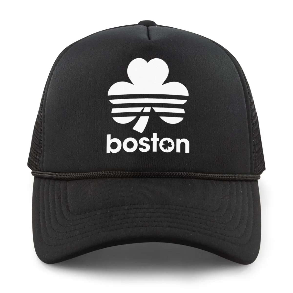 Retro Boston Shamrock Foam Trucker Hat