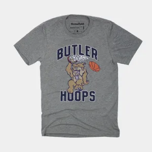 Retro Dunking Bulldog Butler Basketball Tee