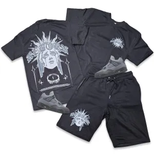 Retro Label REBORN Shorts and Shirt Set (Retro  4 Retro Wet Cement)