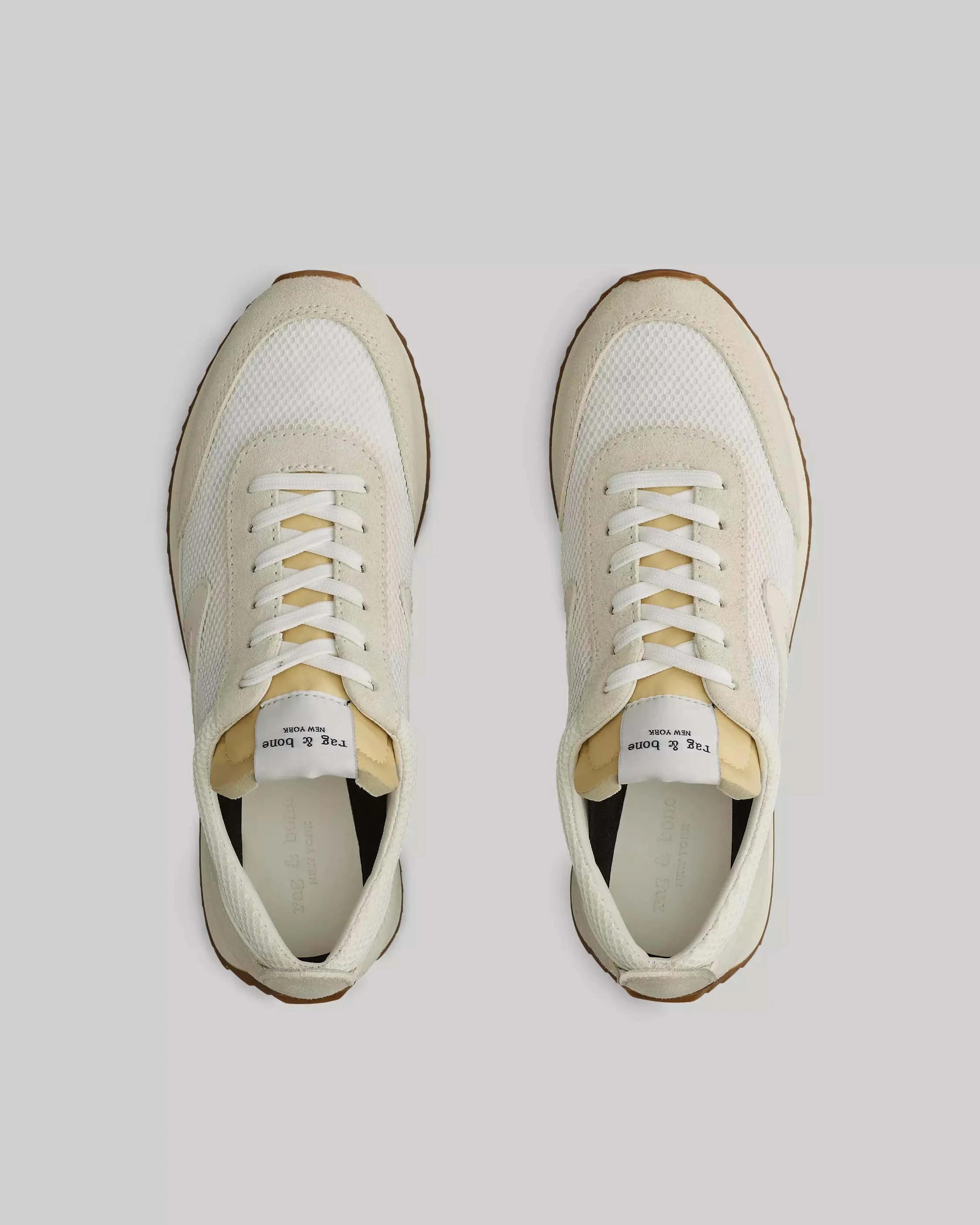 Retro Runner Sneaker in Off White