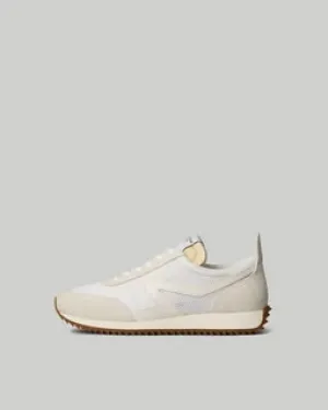 Retro Runner Sneaker in Off White
