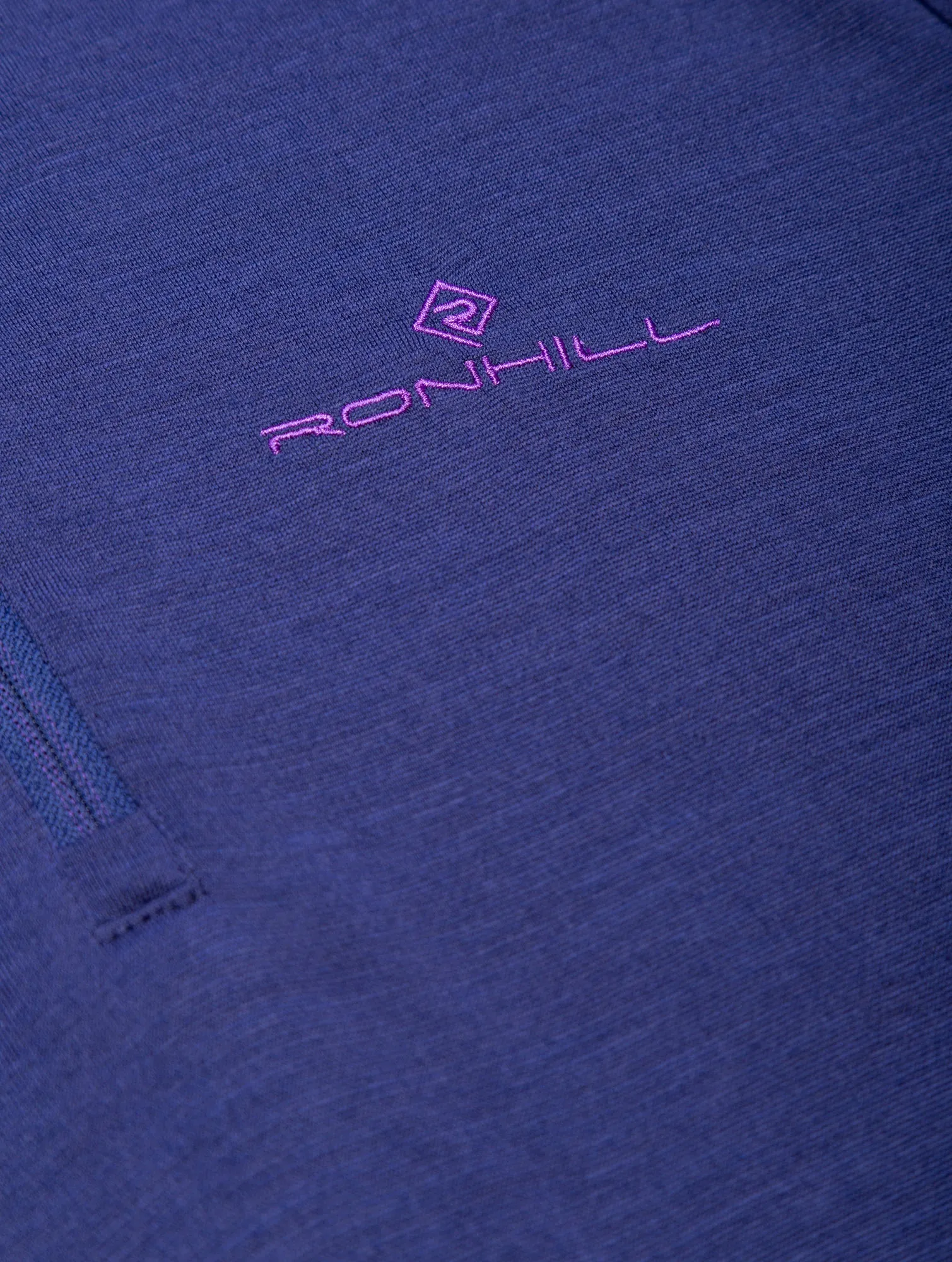 Ronhill Tech Merino Half Zip Long Sleeve Womens Running Top - Blue