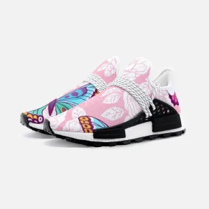 roses and colorful butterflies. Unisex Lightweight Custom shoes