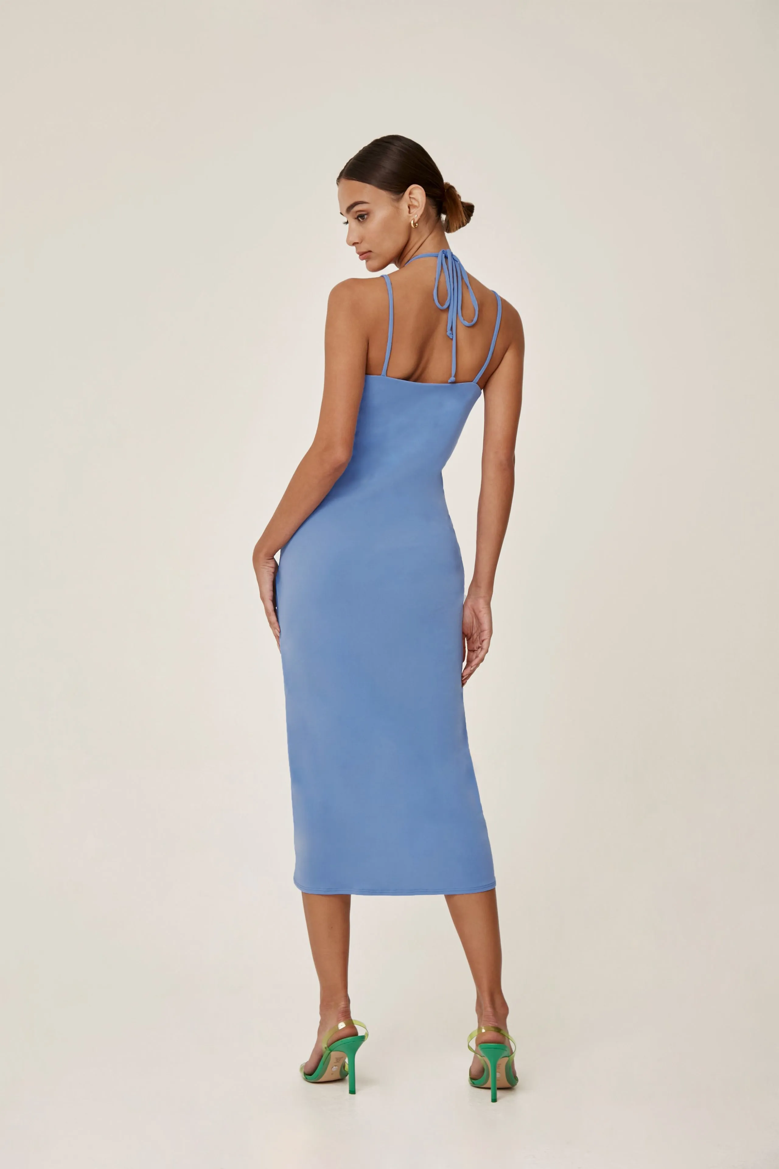 Ruched High Low Tank Dress