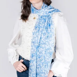 running bunny blue lightweight scarf
