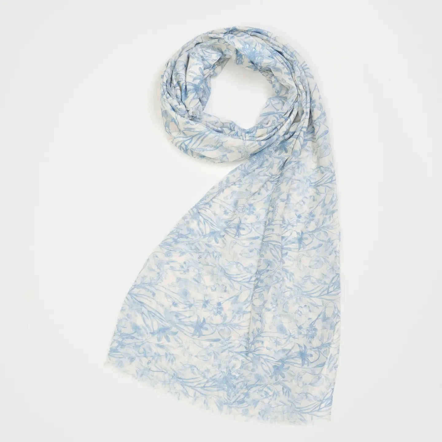 running bunny blue lightweight scarf
