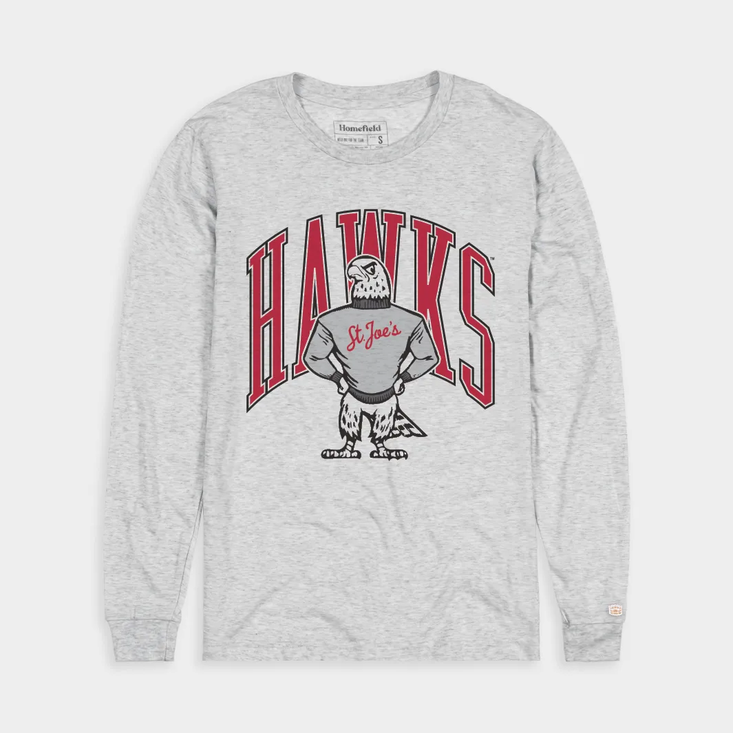 Saint Joseph's Hawks Mascot Retro Long Sleeve