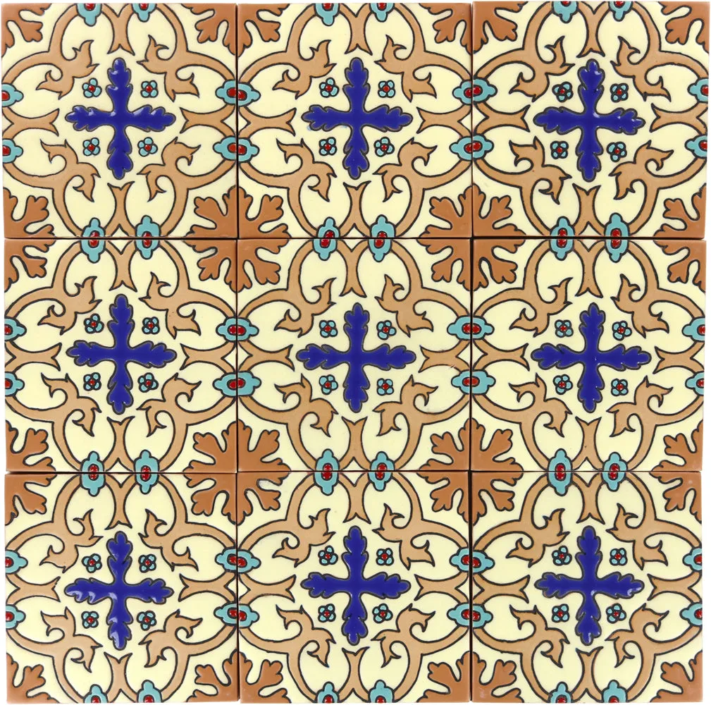 Santa Barbara Ceramic Decorative Tile: Cordova