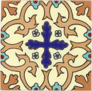 Santa Barbara Ceramic Decorative Tile: Cordova