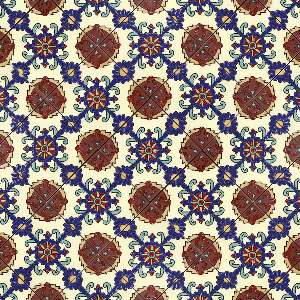 Santa Barbara Ceramic Decorative Tile: Rosario